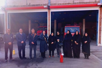 کارگاه اطفای حریق ویژه کتابداران  اشهرستان کاشمر