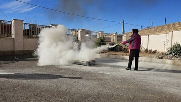 کارگاه اطفای حریق ویژه کتابداران استان زنجان