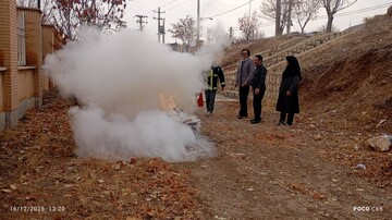 کارگاه اطفای حریق ویژه کتابداران استان زنجان