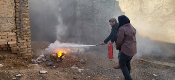 کارگاه اطفای حریق ویژه کتابداران استان زنجان