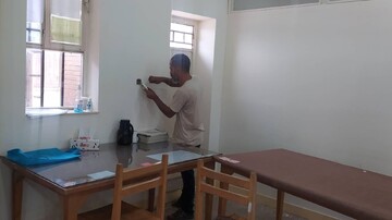 تعمیرات برق کتابخانه میرزای بختیاری