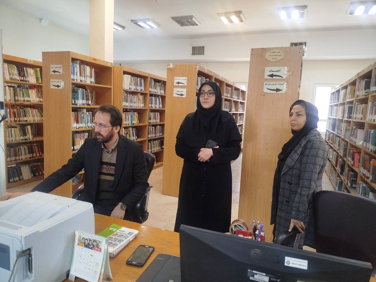 بازدید مدیرکل کتابخانه های عمومی لرستان از کتابخانه‌های کوهدشت