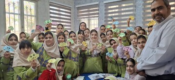 بازدید دانش آموزان از کتابخانه شهید سلیمی شهرستان ملارد