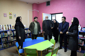 بازدید دبیرکل با همراهی محمد خلج؛ دستیار دبیرکل، معاونین و جمعی از مدیران نهاد از کتابخانه شهدای کن