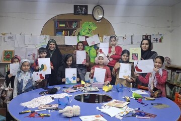کتابخانه عمومی شهید مطهری گناباد، میزبان کودکان کتاب‌دوست