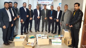 بازدید از کتابخانه مشارکتی زندان‌ها شهرستان باوی