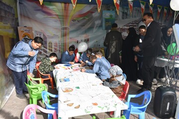غرفه اداره کل فارس در مسیر راهپیمایی 22 بهمن