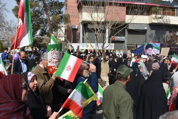 غرفه اداره کل فارس در مسیر راهپیمایی 22 بهمن