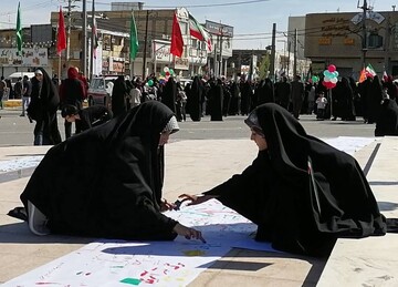 حضور کتابداران فارس در راهپیمایی 22 بهمن