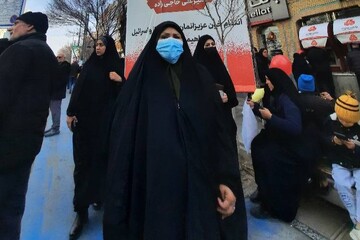 حضور در راهپیمایی کتابداران مشهد