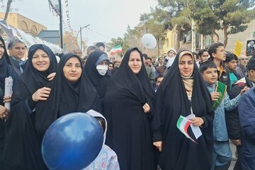 حضور در راهپیمایی شهرستان سبزوار