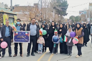 حضور در راهپیمایی شهرستان سبزوار