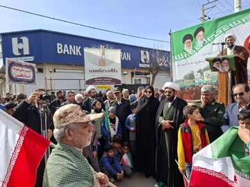 حضور در راهپیمایی شهرستان مه ولات