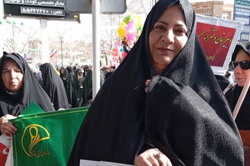 حضور در راهپیمایی شهرستان کاشمر