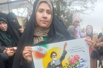 حضور در راهپیمایی شهرستان قوچان