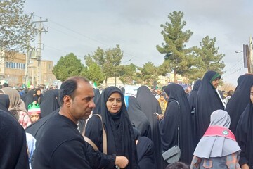 حضور در راهپیمایی شهرستان سرخس