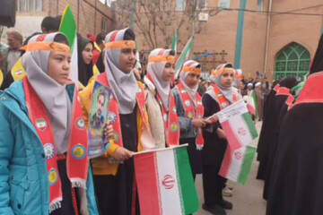 حضور در راهپیمایی شهرستان کلات