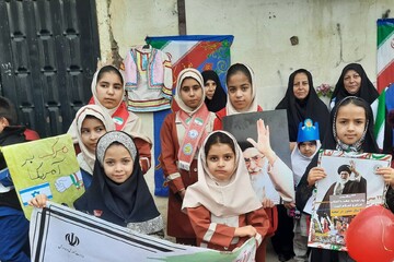 حضور در راهپیمایی شهرستان خوشاب