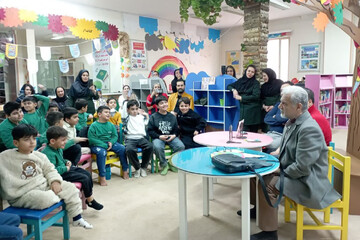 مصطفی رحماندوست مهمان کتابخانه سلمان ساوجی ساوه شد