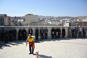 دوره آموزشی اطفای حریق با حضور کارکنان کتابخانه‌های عمومی استان کرمانشاه