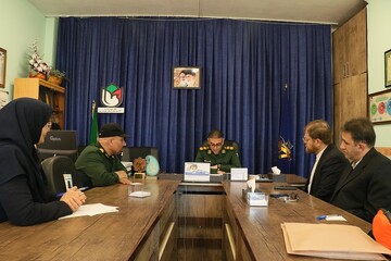 دیدار سرپرست کتابخانه های عمومی استان اردبیل با فرمانده سپاه ناحیه شهرستان نمین