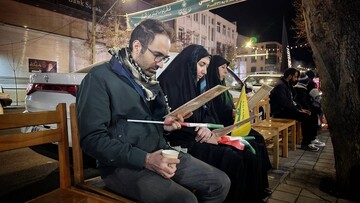 برپایی موکب امام شهید کتابخانه عمومی سهروردی در همدلی با ملت قهرمان ایران