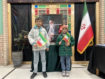 برپایی موکب امام شهید کتابخانه عمومی سهروردی در همدلی با ملت قهرمان ایران