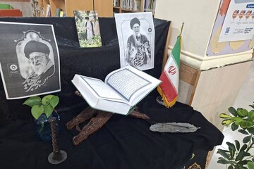 سیاه پوشی کتابخانه‌های استان بوشهر در سوگ رهبر شهید