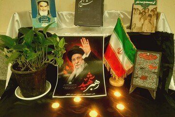 سیاه پوشی کتابخانه‌های استان بوشهر در سوگ رهبر شهید