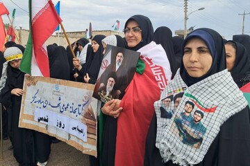 حضور کتابداران استان بوشهر در راهپیمایی روز جهانی قدس