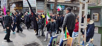 حضور کتابداران کرمانشاهی در راهپیمایی روز جهانی قدس؛