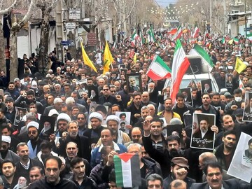 حضور کتابداران کرمانشاهی در راهپیمایی روز جهانی قدس؛