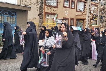 حضور پرشور روساء و کتابداران استان خراسان‌رضوی، در راهپیمایی روز قدس