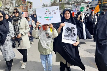 حضور پرشور روساء و کتابداران استان خراسان‌رضوی، در راهپیمایی روز قدس