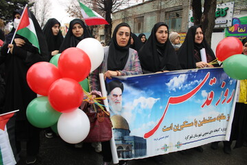 حضور حماسی جامعه کتابداران استان چهارمحال و بختیاری در راهپیمایی دشمن شکن روز جهانی قدس