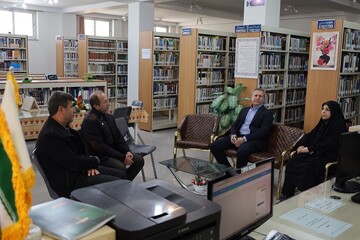بازدید مدیرکل کتابخانه‌های عمومی استان از کتابخانه‌های عمومی شهرستان ارومیه