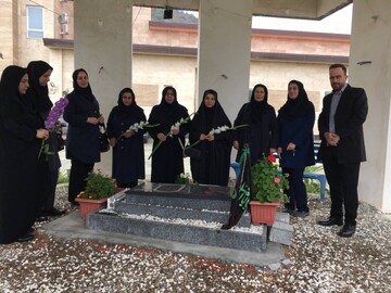 عطر افشانی مزار شهدای مازندران