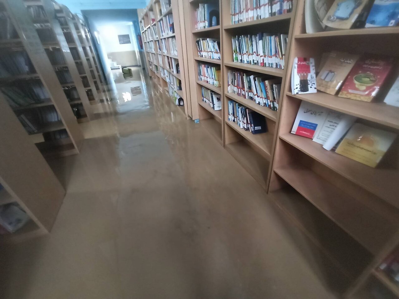 &nbsp;سیل نوروزی، به کتابخانه ۶۰ ساله جهرم آسیب جدی زد