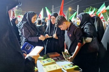غرفه فرهنگی کتابخانه‌های استان بوشهر در تجمعات مردمی