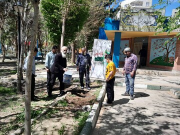 غرس نهال به یاد رهبر شهید حضرت آیت‌الله خامنه‌ای (قدس سره) و شهدای جنگ رمضان