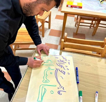 برپایی موکب فرهنگی اداره کتابخانه های عمومی شهرستان ابهر در چهلمین‌ روز شهادت رهبر معظم انقلاب