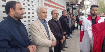 حضور مدیرکل و کتابداران کتابخانه های عمومی آذربایجان غربی در مراسم اربعین شهادت قائد امت اسلامی