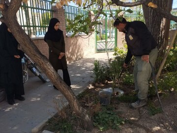 کاشت نهال ثمرده در کتابخانه‌های منتخب اصفهان؛ گرامیداشت یاد رهبر شهید انقلاب