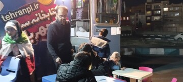 ایستگاه سیار دانایی، سهم کتابخانه ها در پشتیبانی مام میهن، در میدان قائم سوهانک