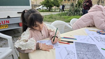 کتابخانه سیار قزوین میزبان کودکان در روزهای حماسه و پایداری