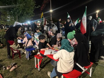 کتابخانه سیاریزد، میزبان کودکانیست که پای ایران ایستاده اند