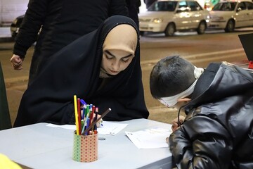 موکب فرهنگی «ایستاده برای ایران» اداره کتابخانه‌های عمومی آذربایجان‌غربی