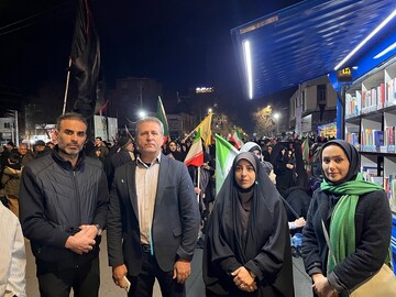 موکب فرهنگی «ایستاده برای ایران» اداره کتابخانه‌های عمومی آذربایجان‌غربی