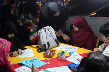 برنامه‌های فرهنگی کتابخانه سیار نهاد در تجمعات شبانه مردم تهران در فلکه دوم تهرانپارس