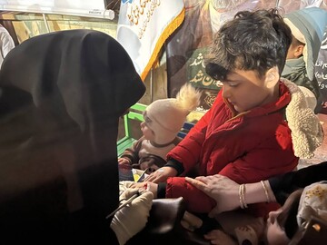 برپایی غرفه فرهنگی در محل تجمعات انقلابی مردم شهرستان ابهر